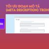 Cách Tối Ưu Meta Description Để Tăng Tỷ Lệ Nhấp Chuột